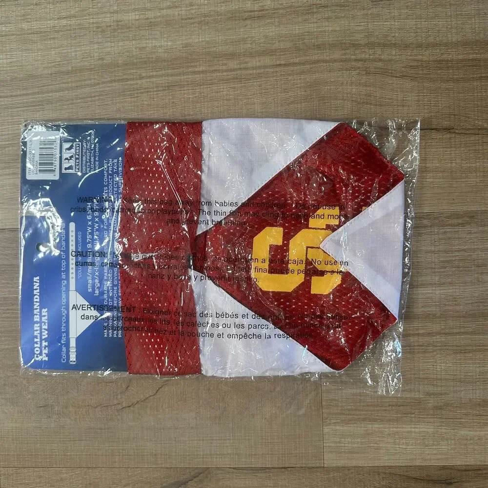 NWT USC Trojans Large XL L/XL Dog Bandana